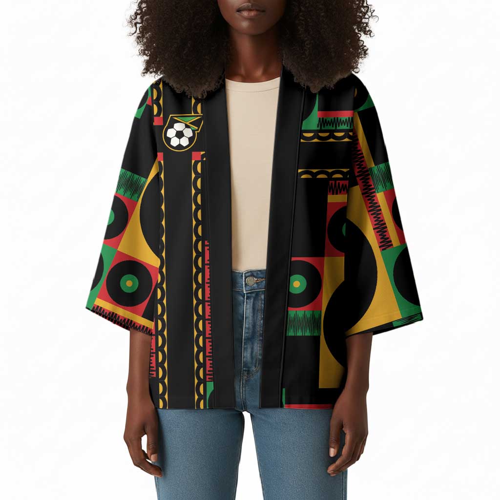 Jamaica Soccer 2026 Kimono Reggae Stylized