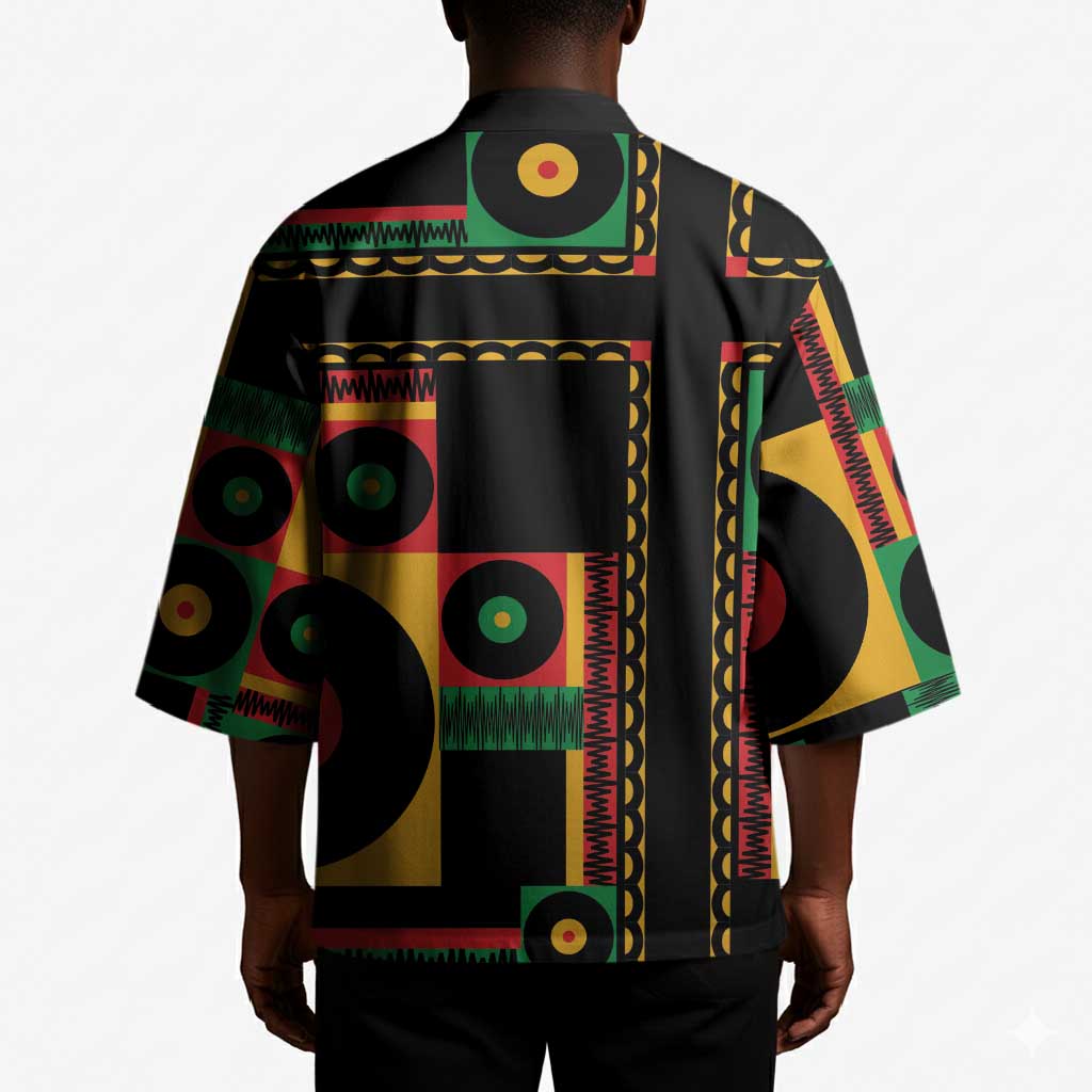Jamaica Soccer 2026 Kimono Reggae Stylized
