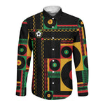 Jamaica Soccer 2026 Long Sleeve Button Shirt Reggae Stylized