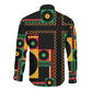 Jamaica Soccer 2026 Long Sleeve Button Shirt Reggae Stylized