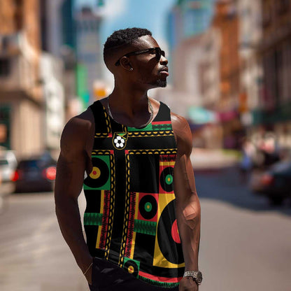 Jamaica Soccer 2026 Men Tank Top Reggae Stylized