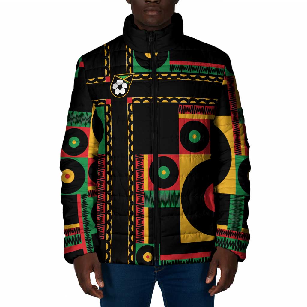 Jamaica Soccer 2026 Padded Jacket Reggae Stylized