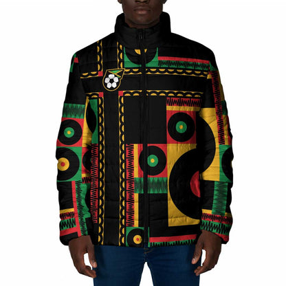 Jamaica Soccer 2026 Padded Jacket Reggae Stylized