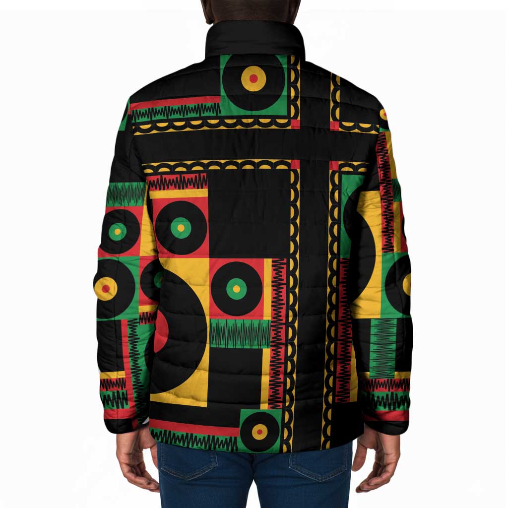 Jamaica Soccer 2026 Padded Jacket Reggae Stylized