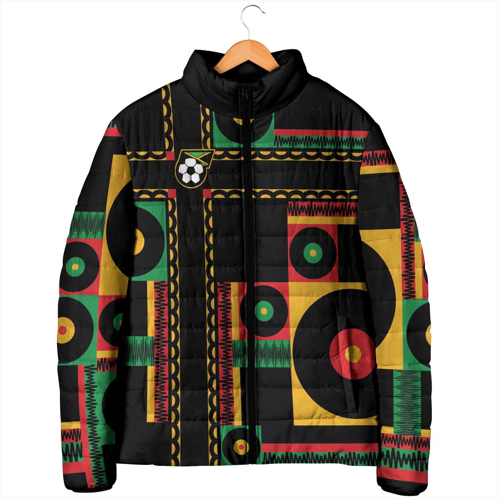 Jamaica Soccer 2026 Padded Jacket Reggae Stylized