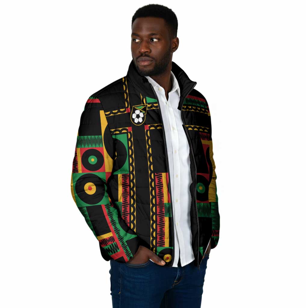 Jamaica Soccer 2026 Padded Jacket Reggae Stylized