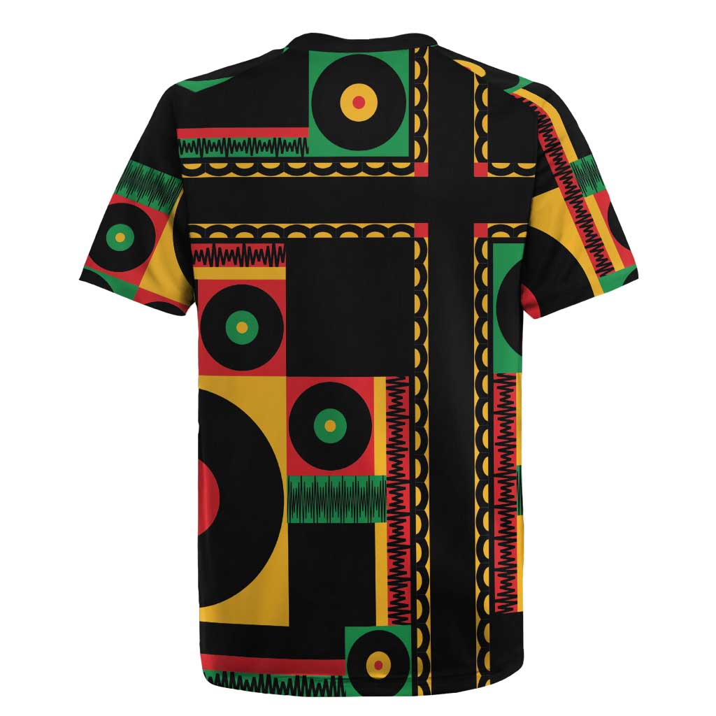 Jamaica Soccer 2026 Rugby Jersey Reggae Stylized
