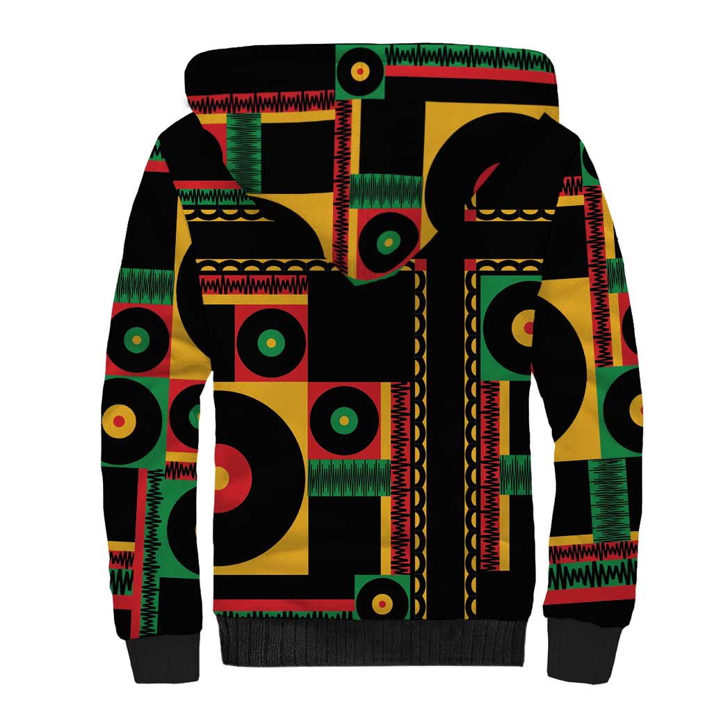 Jamaica Soccer 2026 Sherpa Hoodie Reggae Stylized