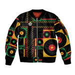 Jamaica Soccer 2026 Sleeve Zip Bomber Jacket Reggae Stylized