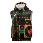 Jamaica Soccer 2026 Sleeveless Hoodie Reggae Stylized