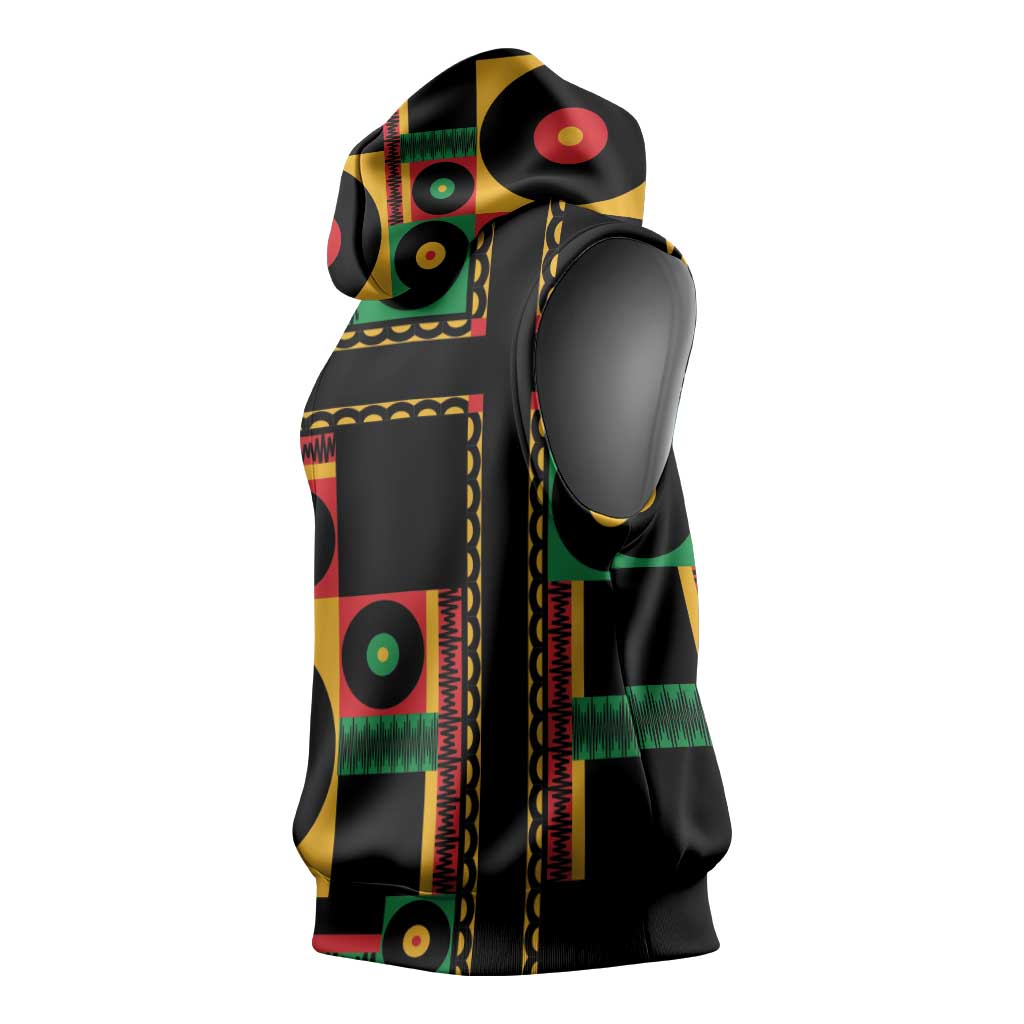 Jamaica Soccer 2026 Sleeveless Hoodie Reggae Stylized