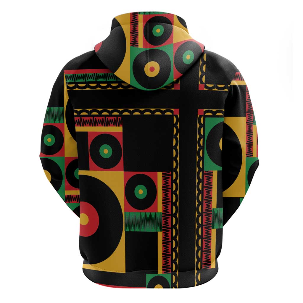 Jamaica Soccer 2026 Zip Hoodie Reggae Stylized