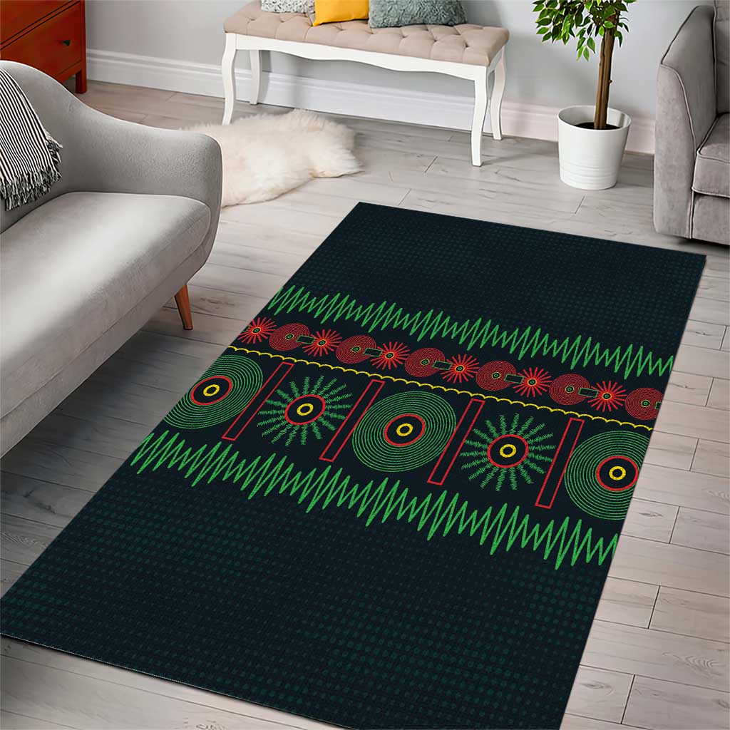 Soccer 2026 Jamaica Area Rug Reggae Music Spirit