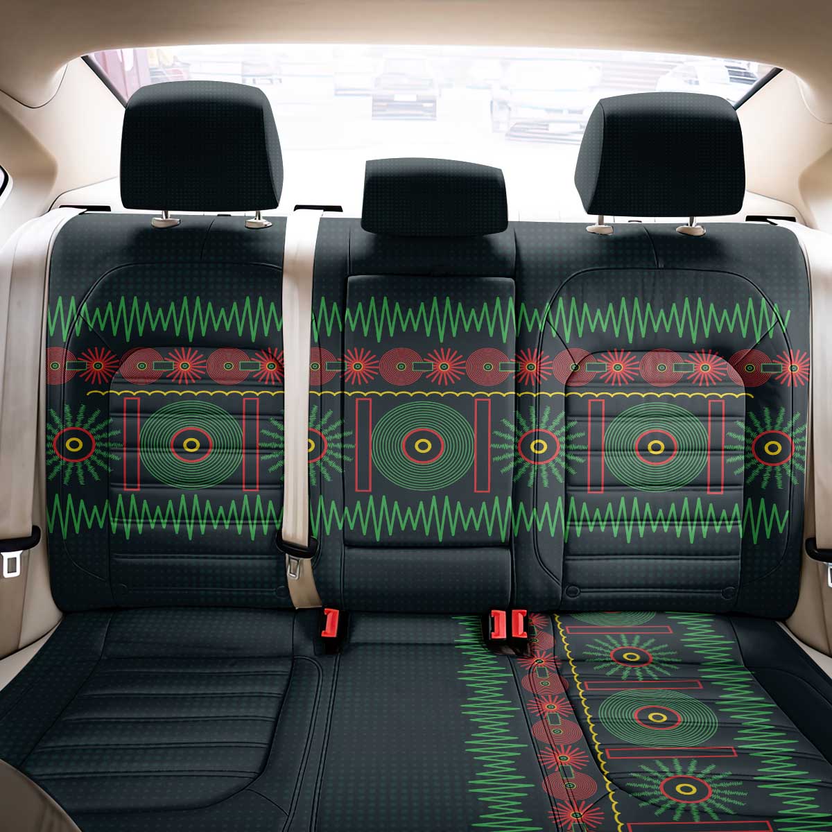 Soccer 2026 Jamaica Back Car Seat Cover Reggae Music Spirit