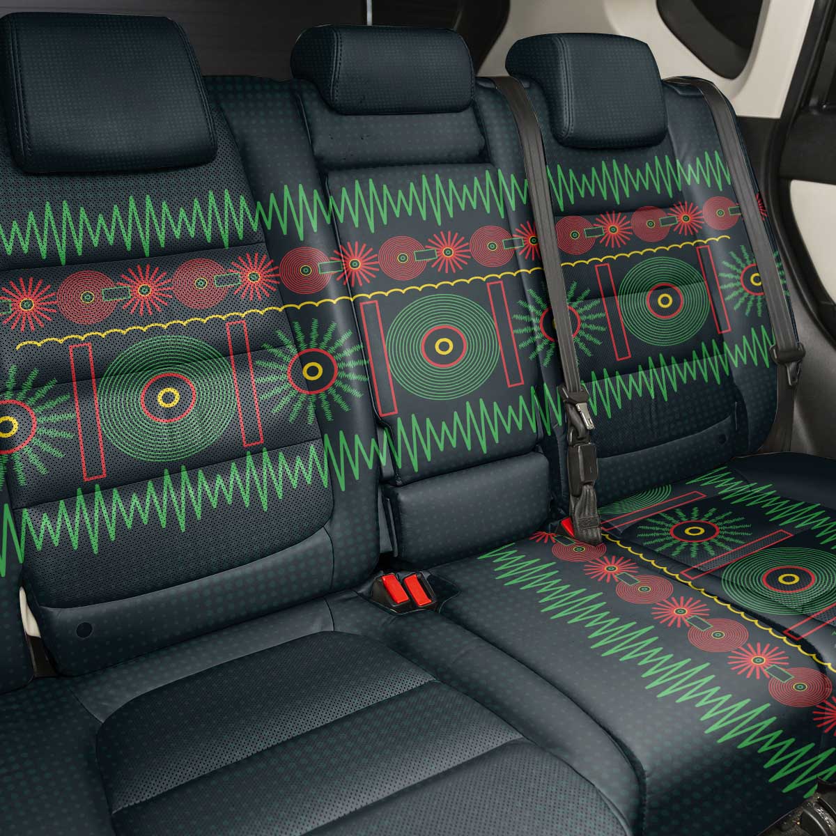 Soccer 2026 Jamaica Back Car Seat Cover Reggae Music Spirit