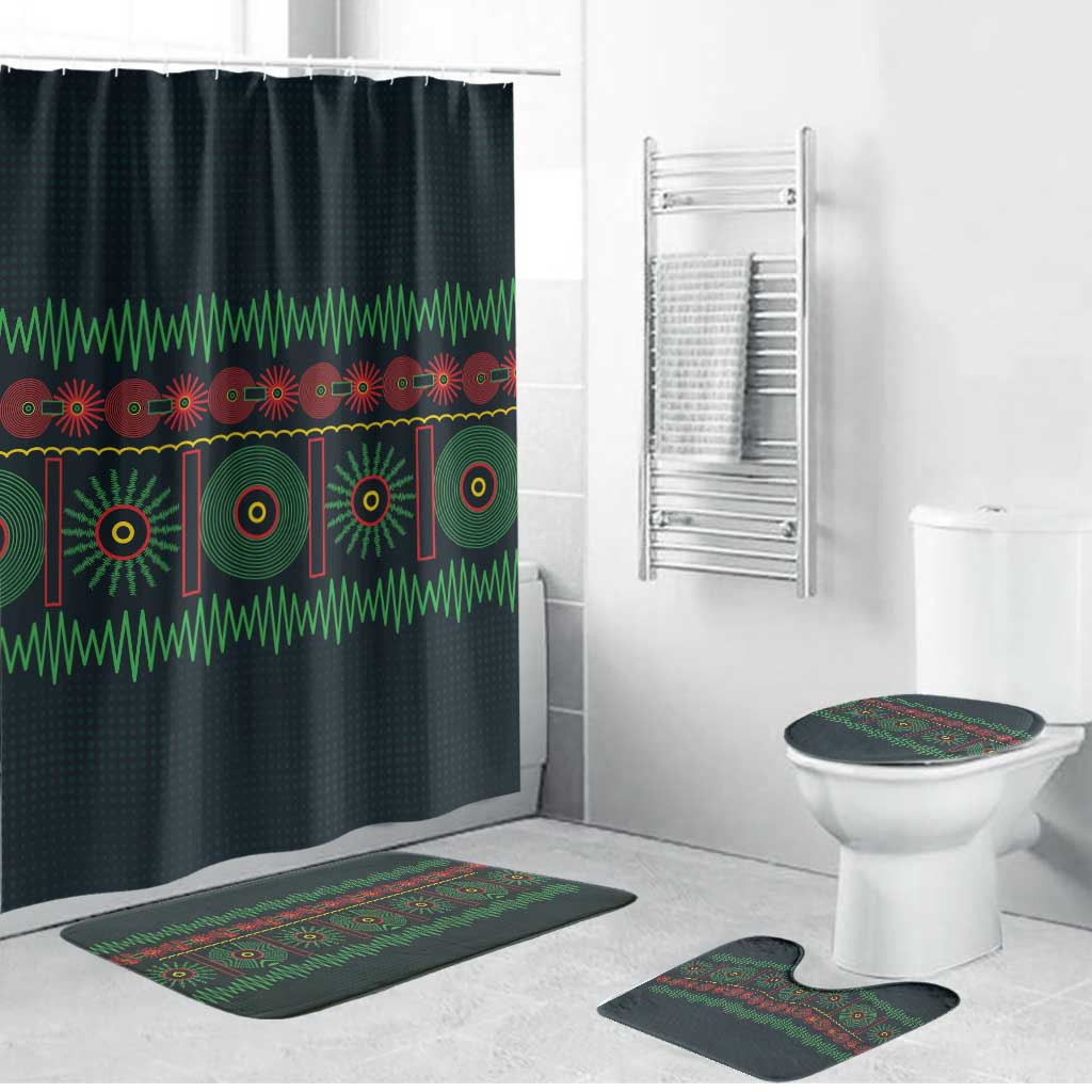 Soccer 2026 Jamaica Bathroom Set Reggae Music Spirit