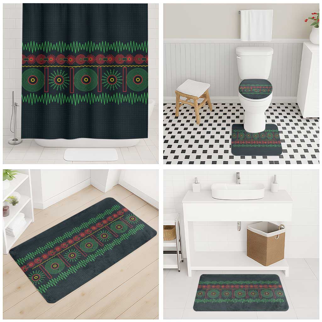 Soccer 2026 Jamaica Bathroom Set Reggae Music Spirit