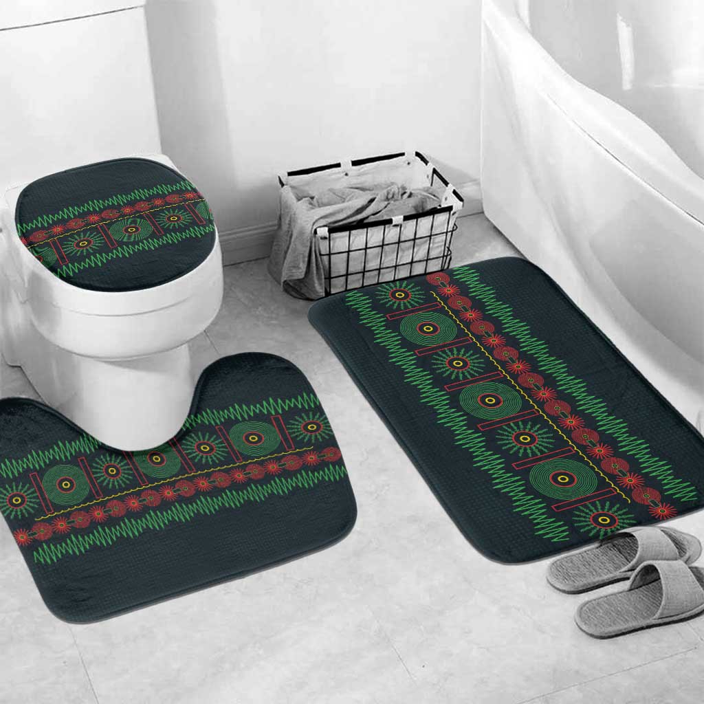 Soccer 2026 Jamaica Bathroom Set Reggae Music Spirit
