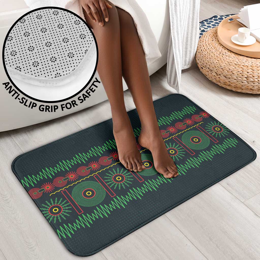Soccer 2026 Jamaica Bathroom Set Reggae Music Spirit