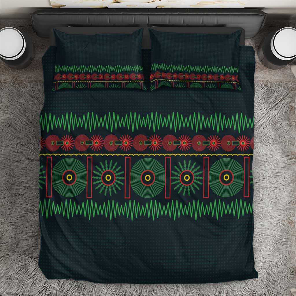 Soccer 2026 Jamaica Bedding Set Reggae Music Spirit