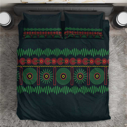 Soccer 2026 Jamaica Bedding Set Reggae Music Spirit