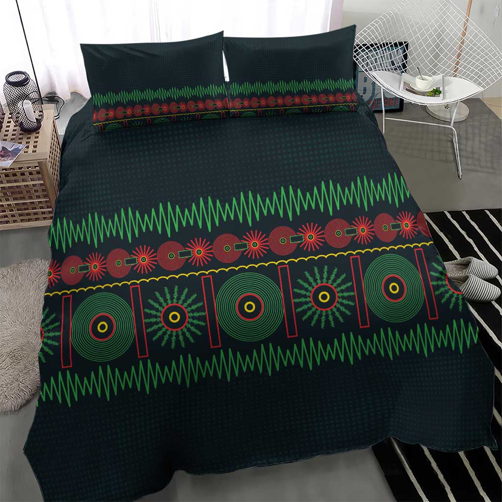 Soccer 2026 Jamaica Bedding Set Reggae Music Spirit