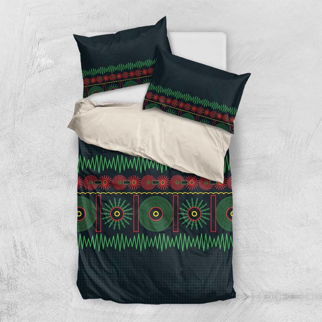 Soccer 2026 Jamaica Bedding Set Reggae Music Spirit