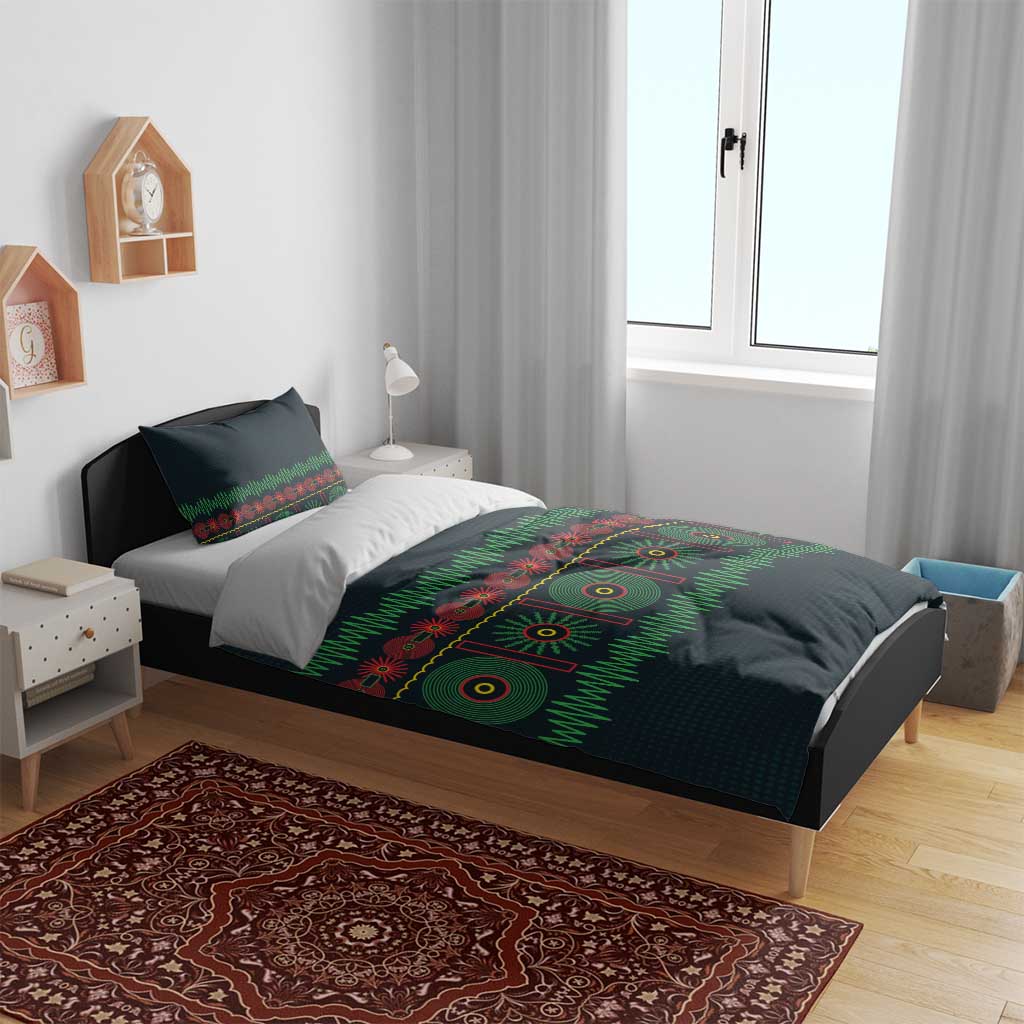 Soccer 2026 Jamaica Bedding Set Reggae Music Spirit