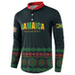Custom Soccer 2026 Jamaica Button Sweatshirt Reggae Music Spirit
