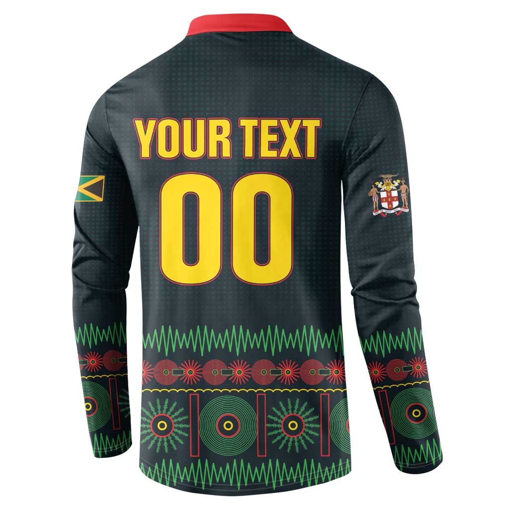 Custom Soccer 2026 Jamaica Button Sweatshirt Reggae Music Spirit