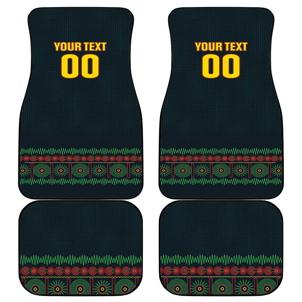 Custom Soccer 2026 Jamaica Car Mats Reggae Music Spirit