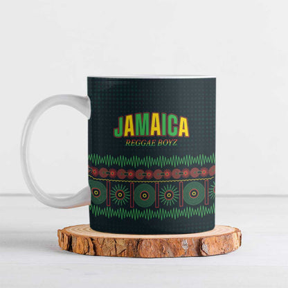 Custom Soccer 2026 Jamaica Ceramic Mug Reggae Music Spirit
