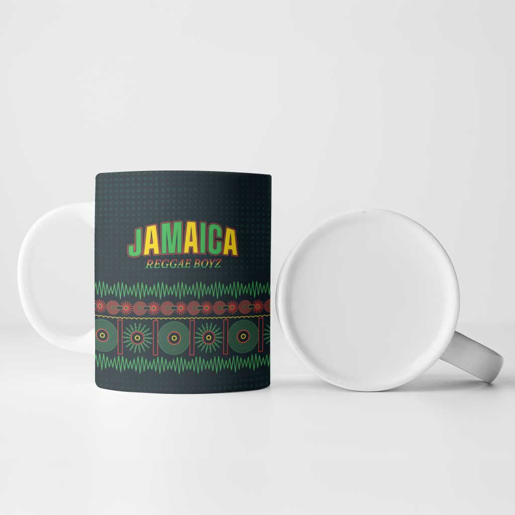Custom Soccer 2026 Jamaica Ceramic Mug Reggae Music Spirit