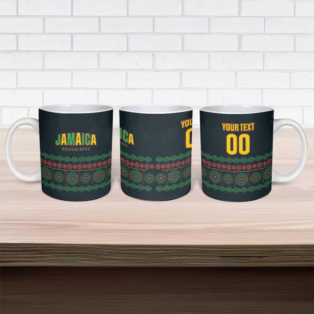 Custom Soccer 2026 Jamaica Ceramic Mug Reggae Music Spirit
