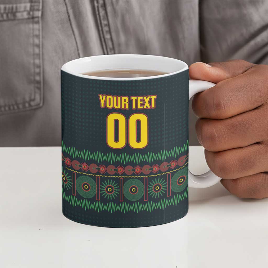 Custom Soccer 2026 Jamaica Ceramic Mug Reggae Music Spirit
