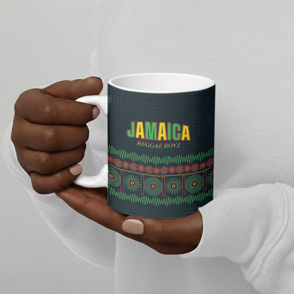 Custom Soccer 2026 Jamaica Ceramic Mug Reggae Music Spirit