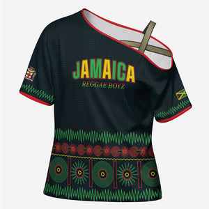 Custom Soccer 2026 Jamaica Cross Shoulder Shirt Reggae Music Spirit