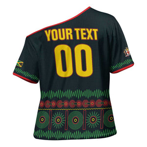 Custom Soccer 2026 Jamaica Cross Shoulder Shirt Reggae Music Spirit