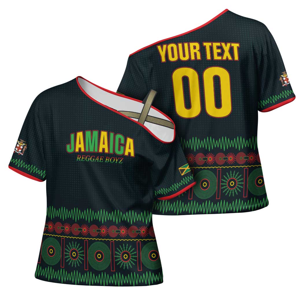 Custom Soccer 2026 Jamaica Cross Shoulder Shirt Reggae Music Spirit