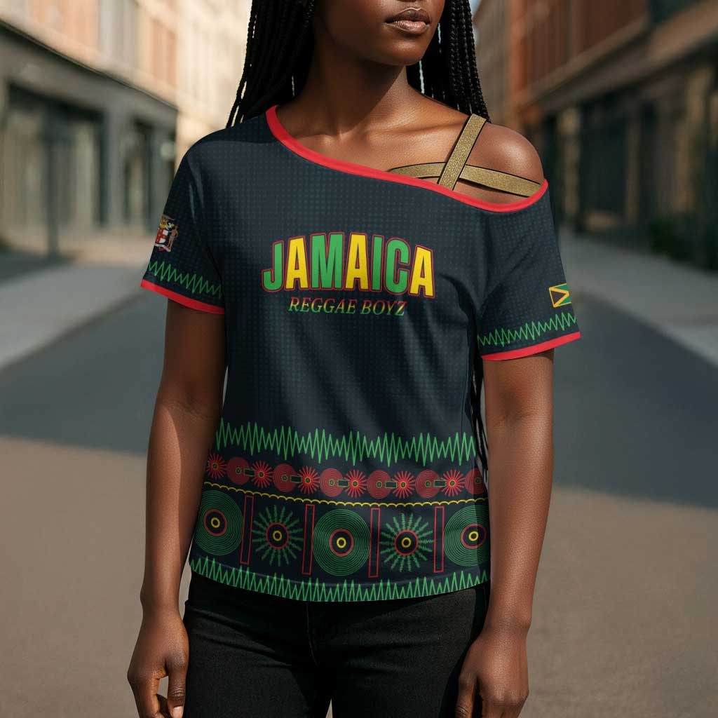 Custom Soccer 2026 Jamaica Cross Shoulder Shirt Reggae Music Spirit