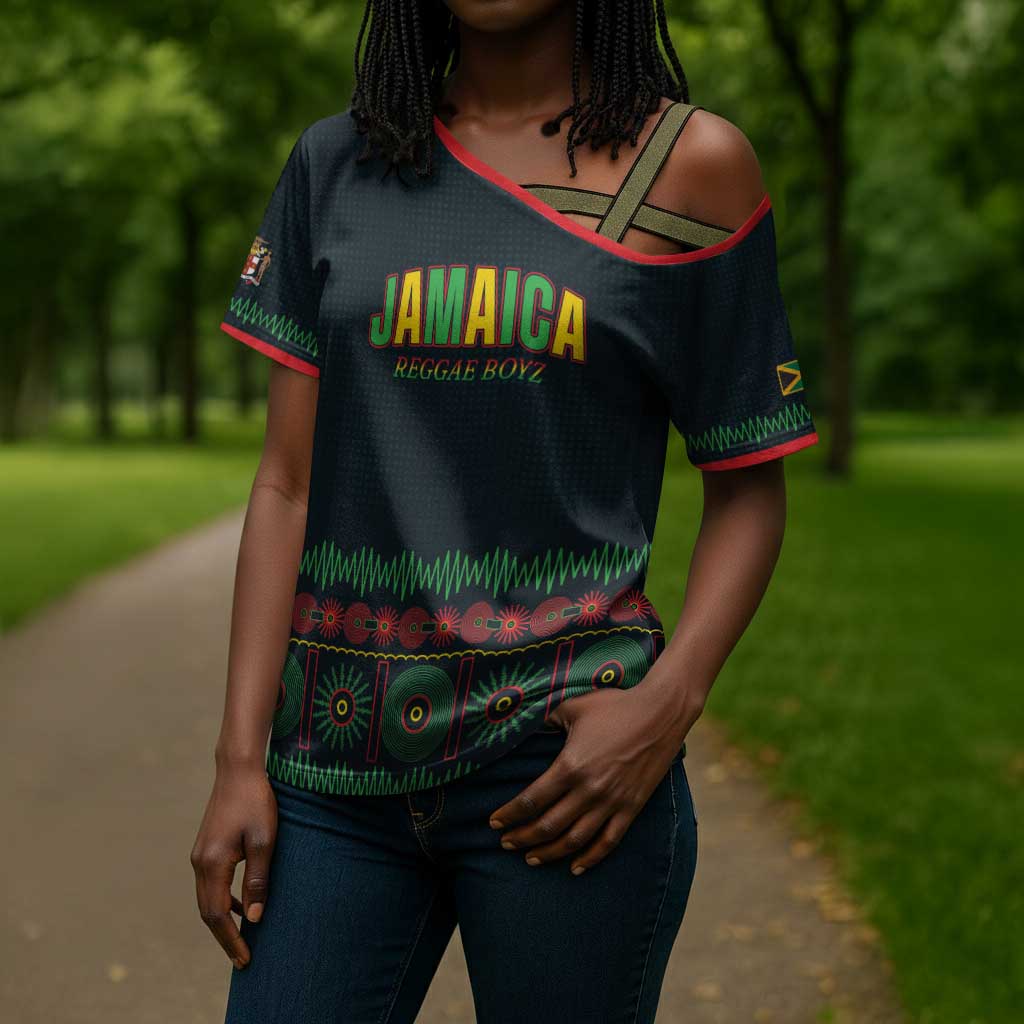 Custom Soccer 2026 Jamaica Cross Shoulder Shirt Reggae Music Spirit