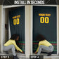 Custom Soccer 2026 Jamaica Door Cover Reggae Music Spirit