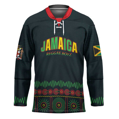 Custom Soccer 2026 Jamaica Hockey Jersey Reggae Music Spirit