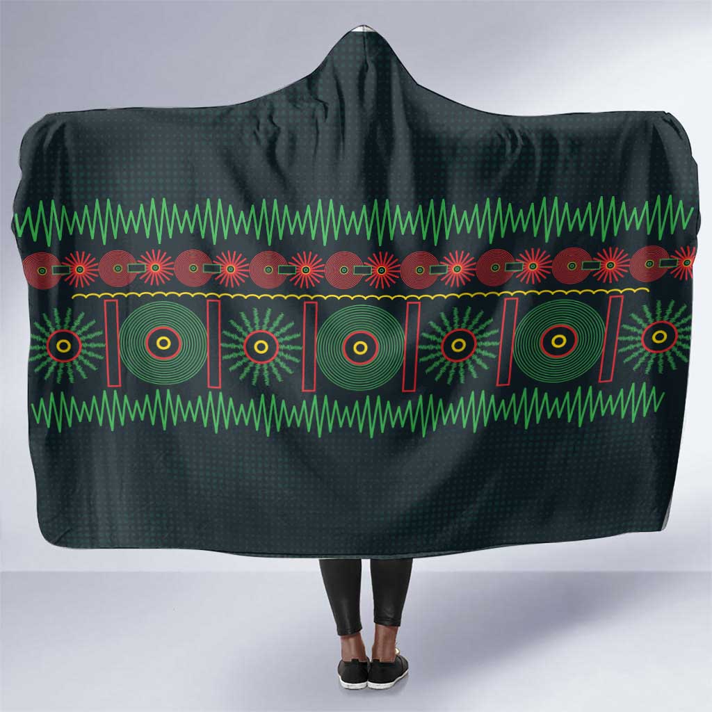 Soccer 2026 Jamaica Hooded Blanket Reggae Music Spirit
