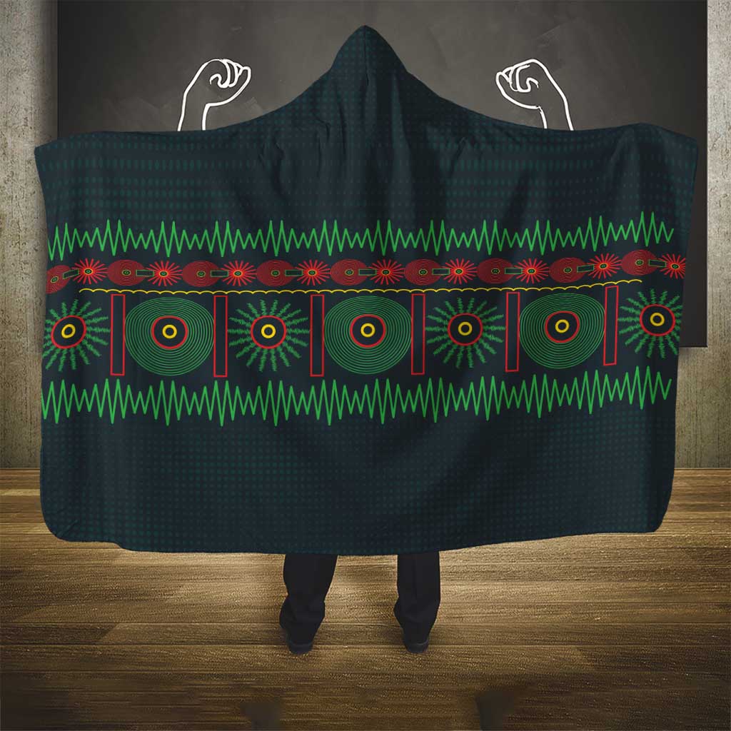 Soccer 2026 Jamaica Hooded Blanket Reggae Music Spirit