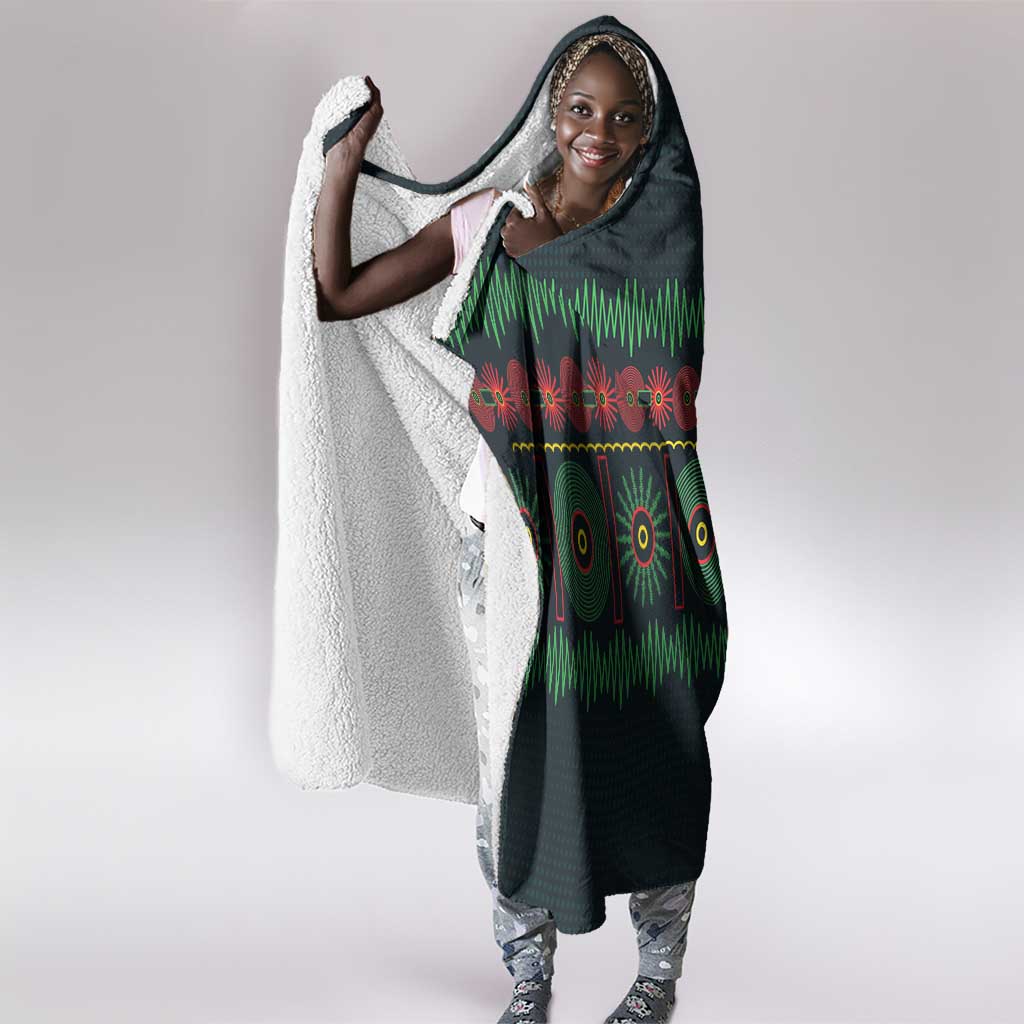Soccer 2026 Jamaica Hooded Blanket Reggae Music Spirit