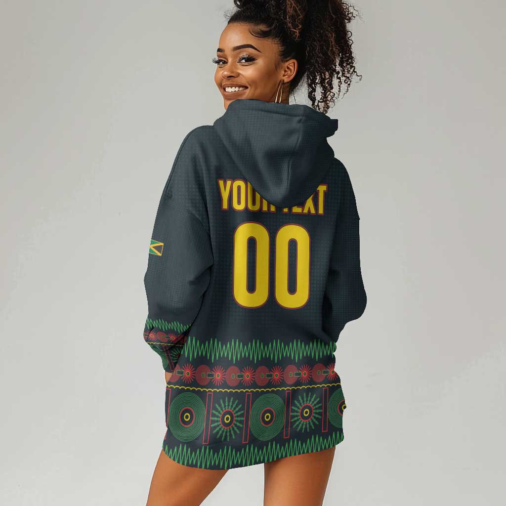 Custom Soccer 2026 Jamaica Hoodie Dress Reggae Music Spirit