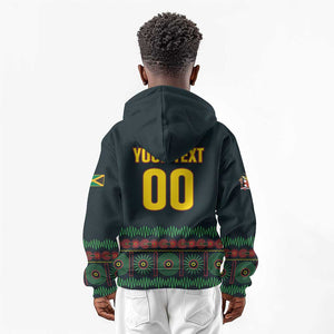 Custom Soccer 2026 Jamaica Kid Hoodie Reggae Music Spirit