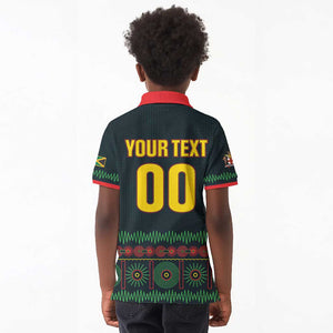 Custom Soccer 2026 Jamaica Kid Polo Shirt Reggae Music Spirit