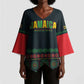 Custom Soccer 2026 Jamaica Kimono Sleeve Blouse Reggae Music Spirit